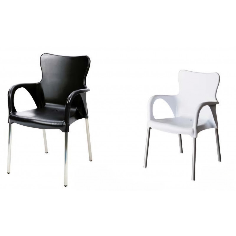 SILLÓN EVA POLIPROPILENO NEGRO Y BLANCO