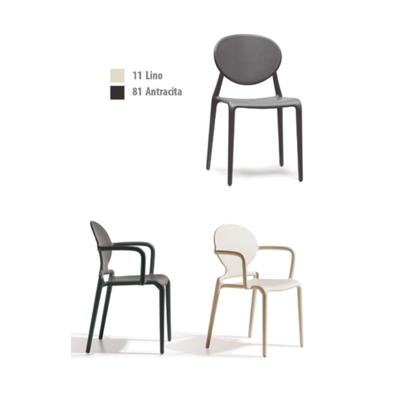 SILLÓN GIO Y SILLA GIO COLORES LINO Y ANTRACITA