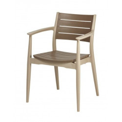 SILLÓN REGNUM BLANCO-CREMA POLIPROPILENO