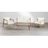CONJUNTO JARDÍN KAELA MADERA ACACIA CON SOFÁ 2 PLZ